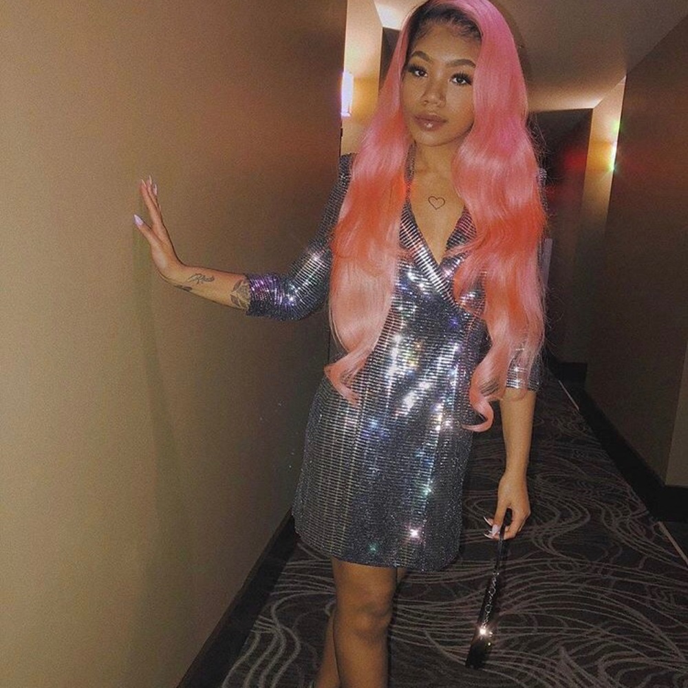 Metallic blazer dress